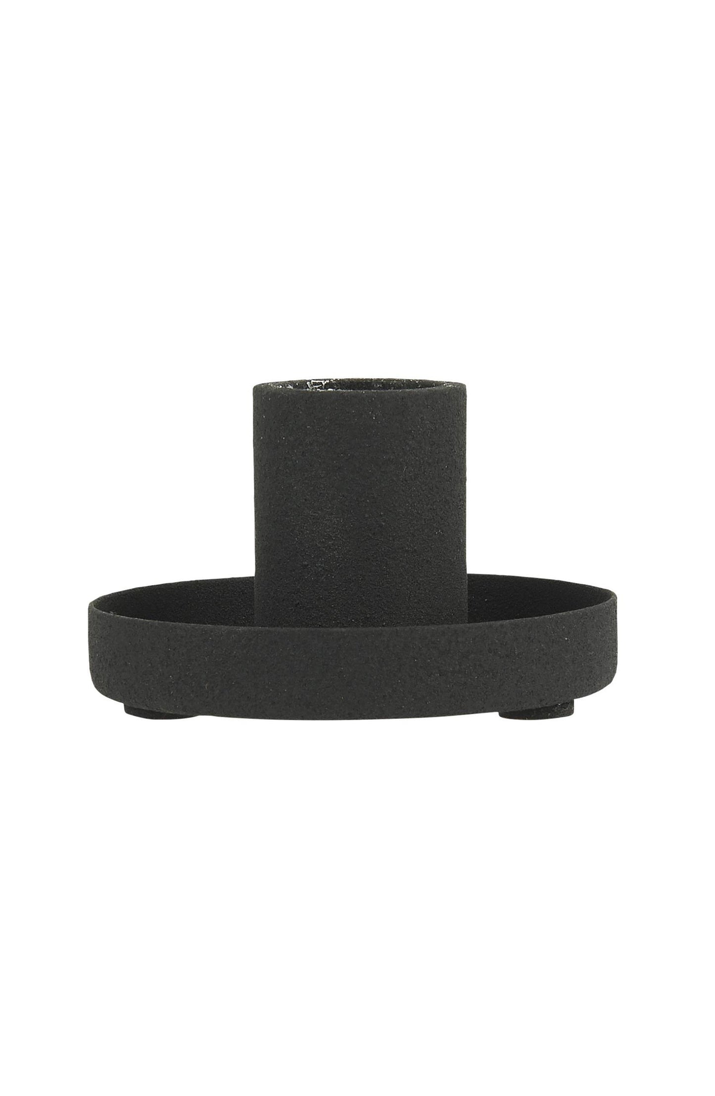 Kerzenhalter für Stabkerze schwarz